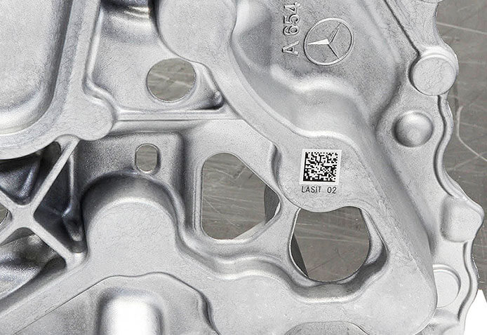 Automotive-Sample04 Laser marking on metals