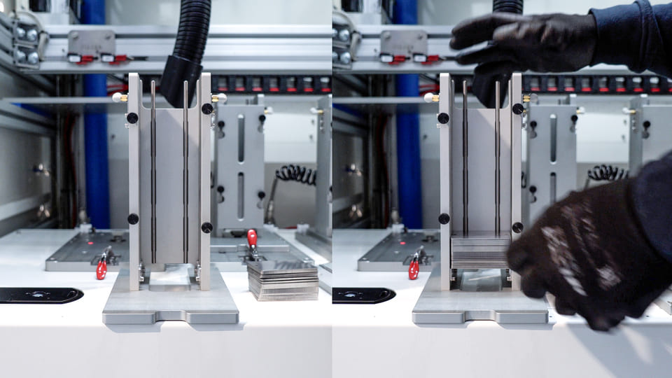 Caricamento-targhette Towerlabel: laser marking on labels