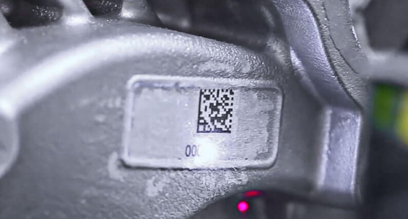 DMX-MotorePressofuso High Speed Laser Marking for Mass Production of Aerospace Components