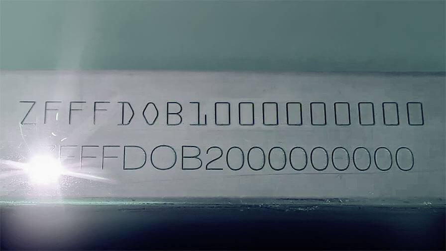 VinCode-01 Laser marking on hot parts: industrial solutions for high-temperature components